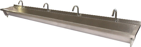 Aquasensor rvs washtrough-eco 2,4m with sensor